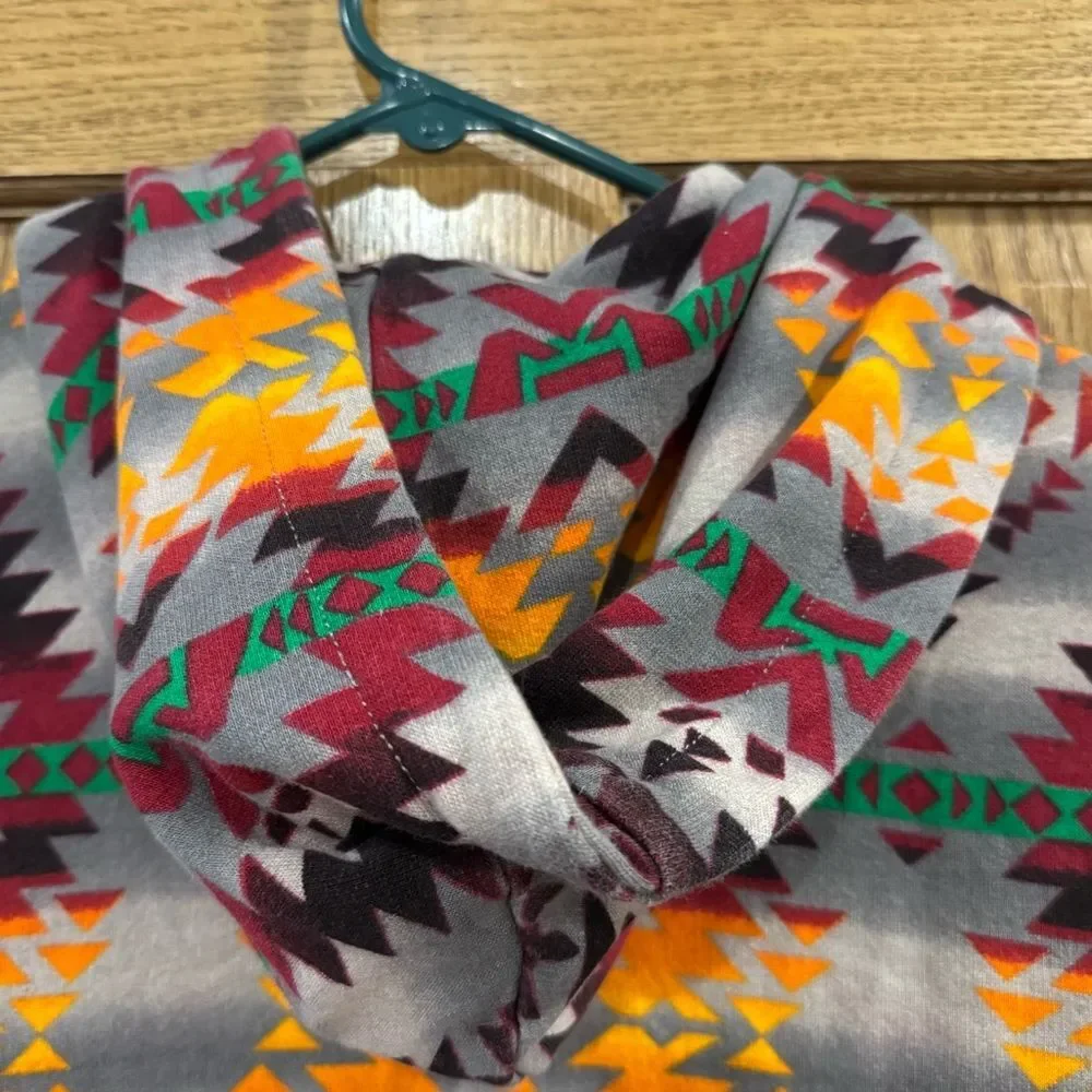 Ralph Lauren Aztec print full zip hoodie sweatshirt. Kids Medium(10-12). Unisex.